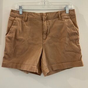Banana Republic Women's Cotton Blend Khaki Chino Short‎ Pants Size 10